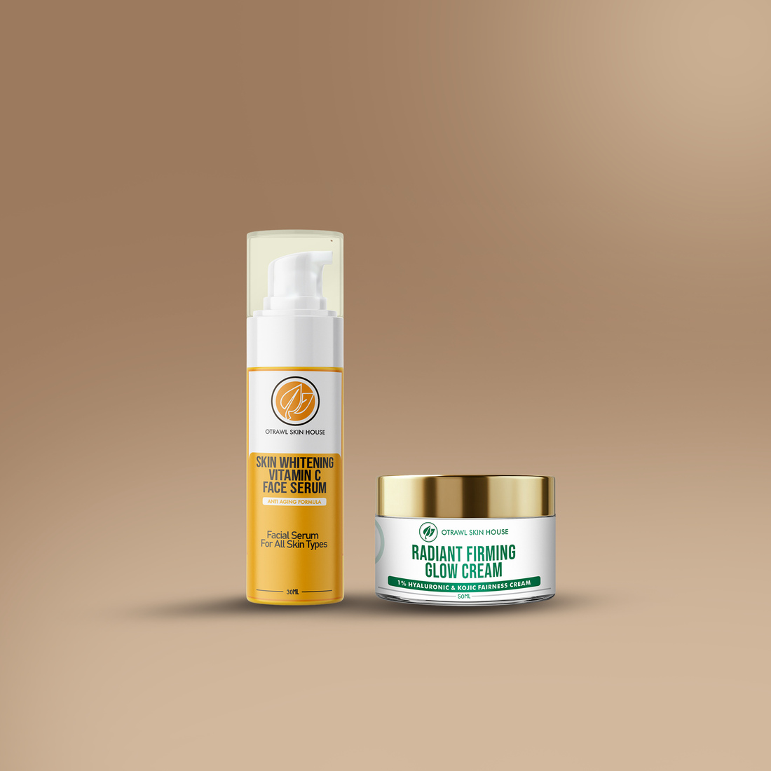 Complete Brightening Duo – Vitamin C Serum & Glow Cream